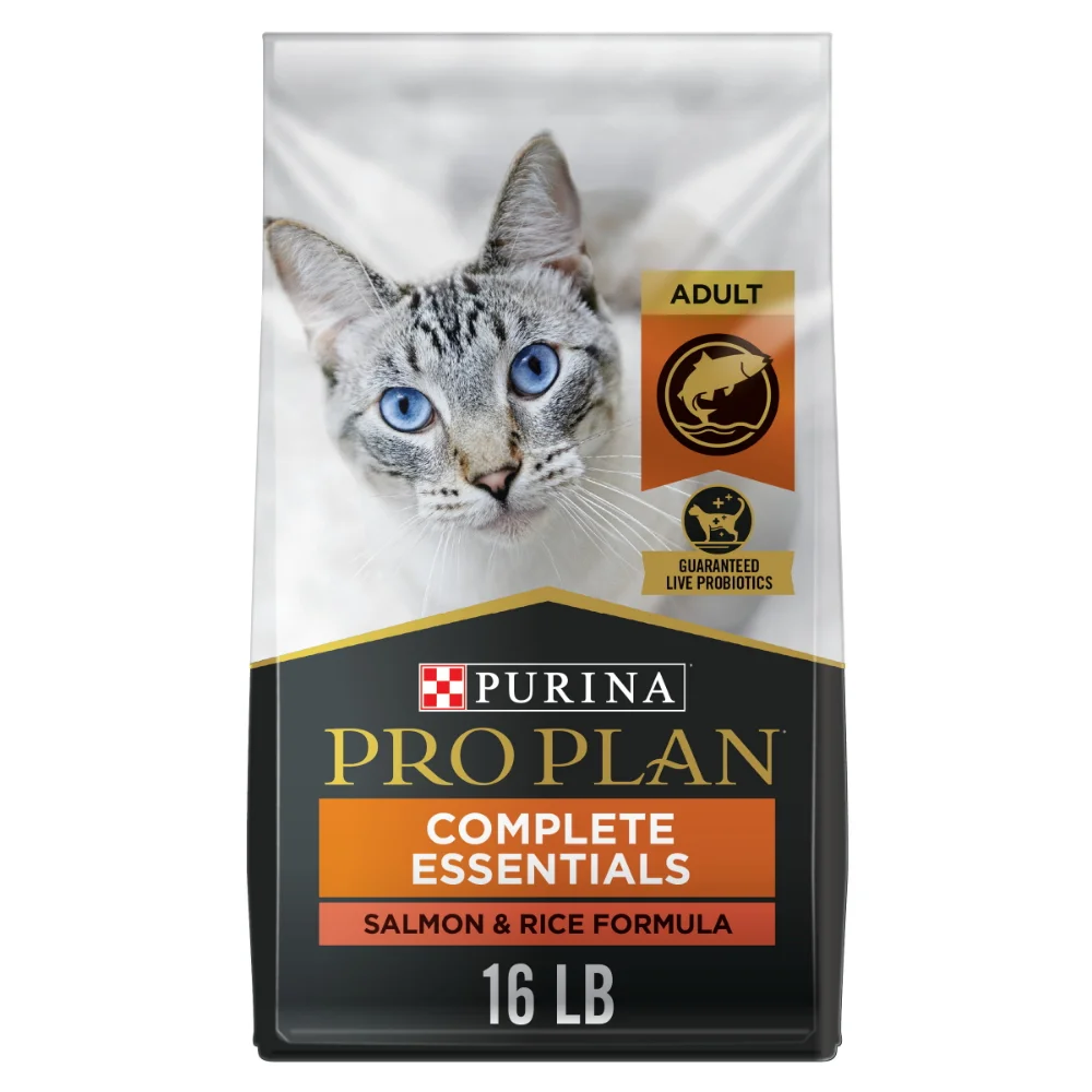 

Purina Pro Plan Complete Essentials Salmon Rice Dry Cat Food, 16 lb Bag