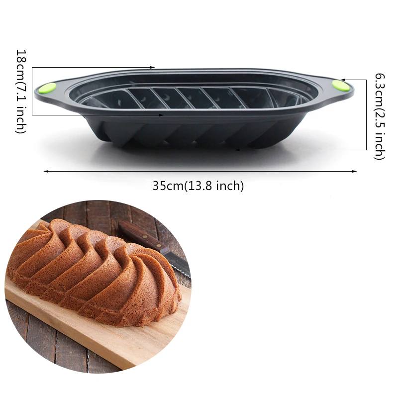 Classic Fluted Loaf Pan Nordic Design Silicone Mold Toast Baking Forms Tray  Kitchen Cake Bread Bakeware Tool - AliExpress