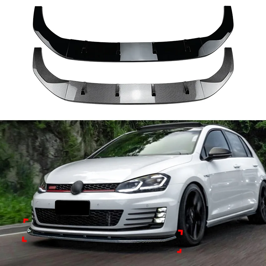 

Car Front Bumper Spoiler Lip Lower Guard Plate Splitter Board Blade For Volkswagen Golf 7 MK7 GTI R Rline 2013 2014 2015 2016