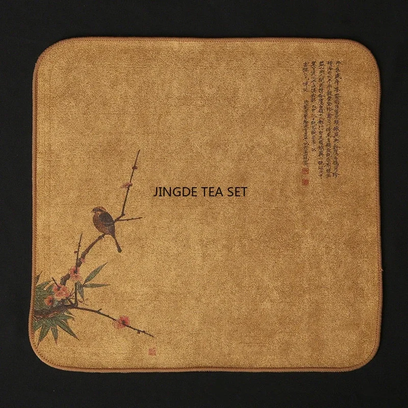 Colorful tea towel thickened absorbent cloth dining table cleaning cotton household kitchen cleaning cloth dishwashing towel