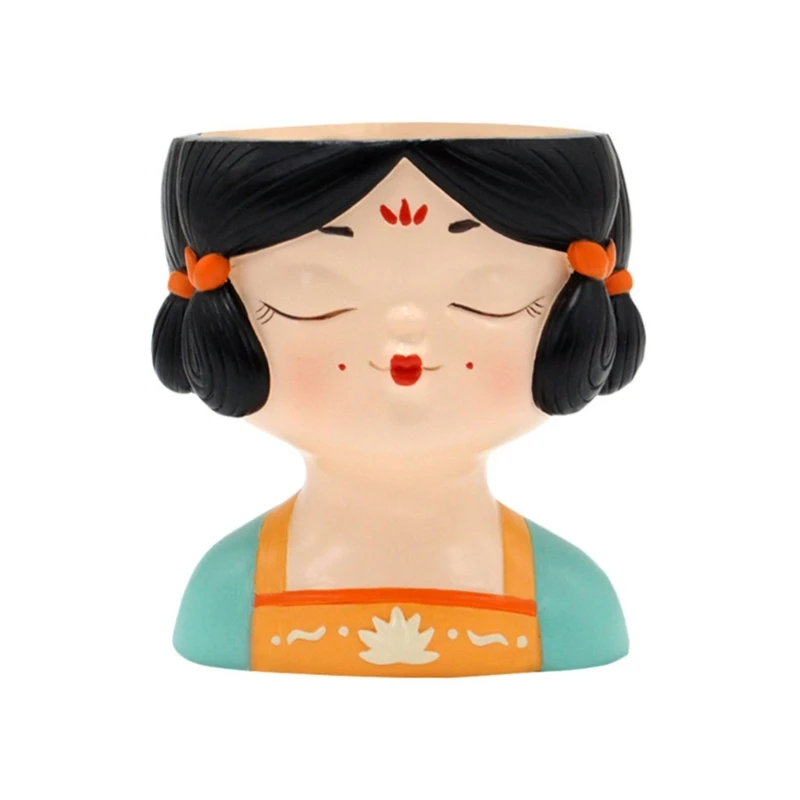 

Смола Суккуленты Цветочный Горшок Растение Цветочный Горшок Девушка С Закрытыми Глазами Водяной Горшок Для Домашнего Настольного