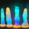 New Type Luminous Monster Dildo Anal Dildo Buttplug Sex Toys For Men Women Strapon Masturbators Big Fake Penis Dildo For Adult 1