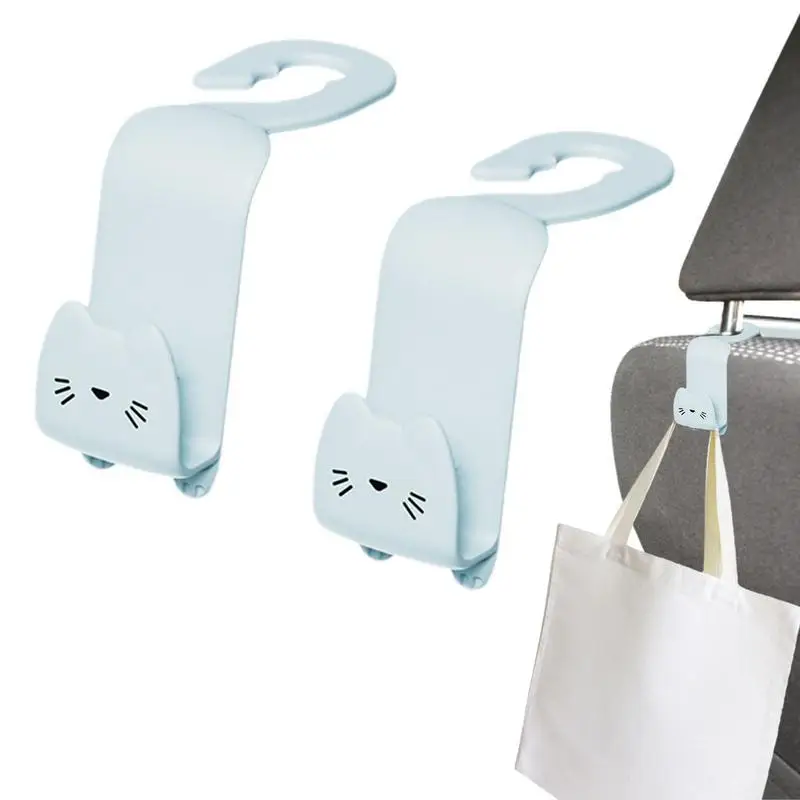 

Car Seat Headrest Hooks Cartoon Cute Vehicle Back Seat Hanger Vehicle Strong And Durable Backseat Hanger Interior Accessories
