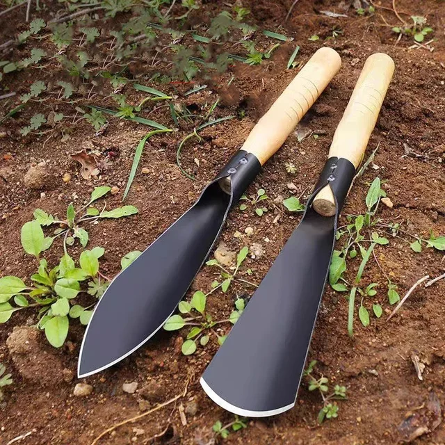 Metal Garden Tools Digging Transplanting Vegetables Flower Planting Hand Shovels Hoe Weeding Shovel Potting Soils Scoop Spade 2