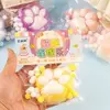 Interesting Plush Cat Paw Squeeze Toy Sensory Toy Silicone Cartoon Fidget Toy 3D TPR Pinch Decompression Toy Practical Jokes 2