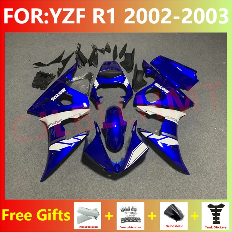 NEW-ABS-Motorcycle-Injection-mold-full-Fairing-Kit-fit-For-YZF-R1-2002 ...