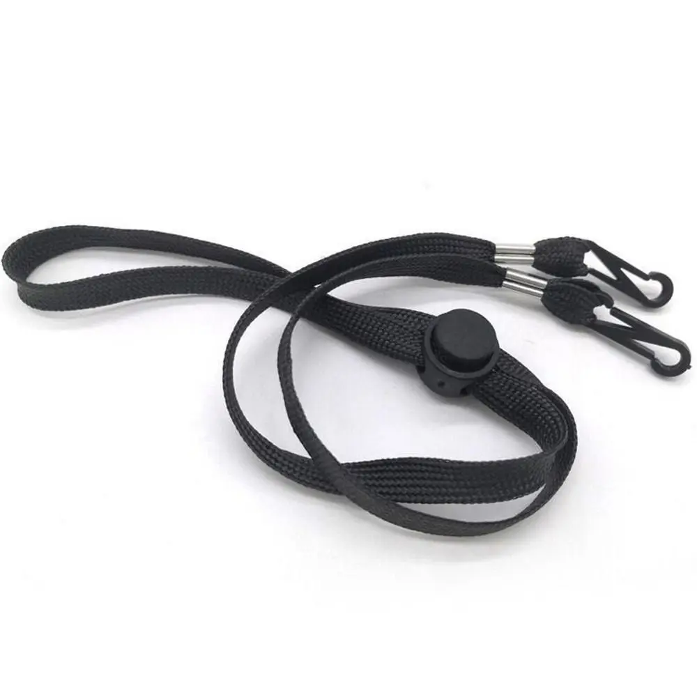 Multi-function Hat Adjusting Rope Fisherman Hat Mask Chain Nylon Neck Strap Lanyard Necklace Adjustable 70cm Windproof Chain