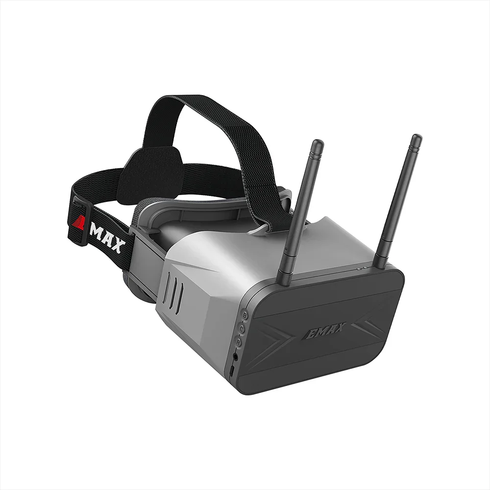 EMAX 5.8G 4.3 Inch 800*480 Transporter2 Goggle Analog FPV Goggles with DVR  and Dual Antennas for FPV Racing Drone