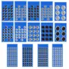 Snap Buttons Black Silver Metal Fasteners Press Button 8/12/16/18/20mm Iron Stud Plating Round Button Garment Sewing Accessories 1