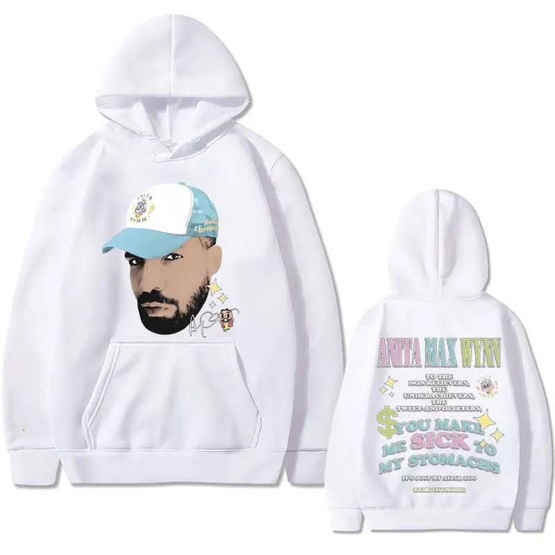 Rapper Drake Anita Max Wynn Graphic Print Hoodie Unisex Funny Meme Hoodies Men Women Hip Hop Trend Sweatshirt Male Streetwear