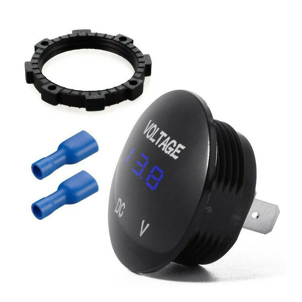 

Useful Durable Motorcycle Digital Led Display Meter Camper DC12V-24V For Motorbike Car Gauge Voltage Voltmeter