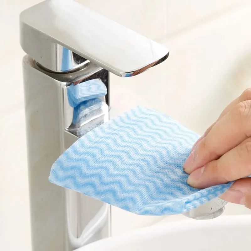 80-Pack Disposable Absorbent Cleaning Cloths - Non-Woven, Multi-Purpose Kitchen Towels