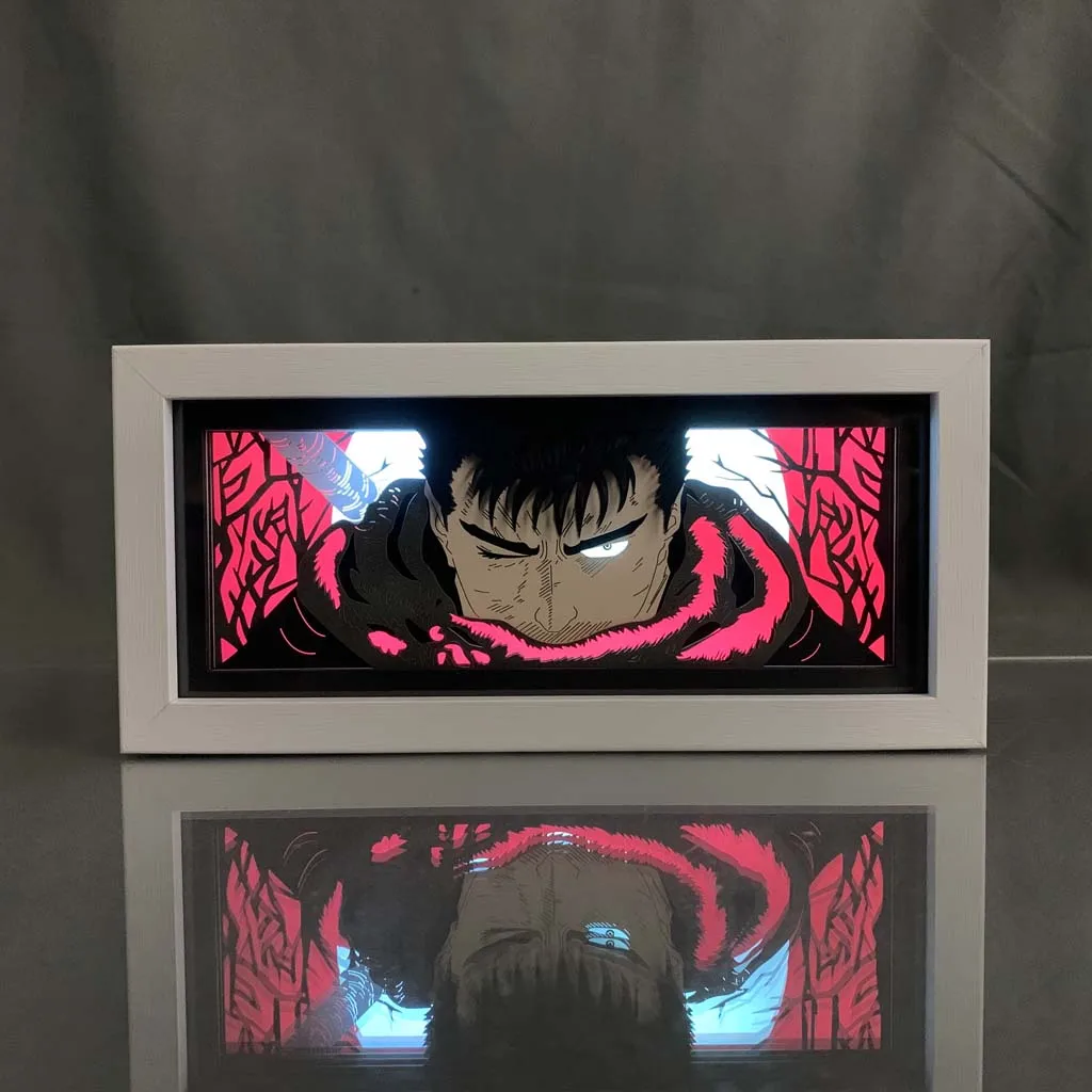 Berserk Guts Light Box | Anime LED Lamp for Otaku & Manga Fans | 2025
