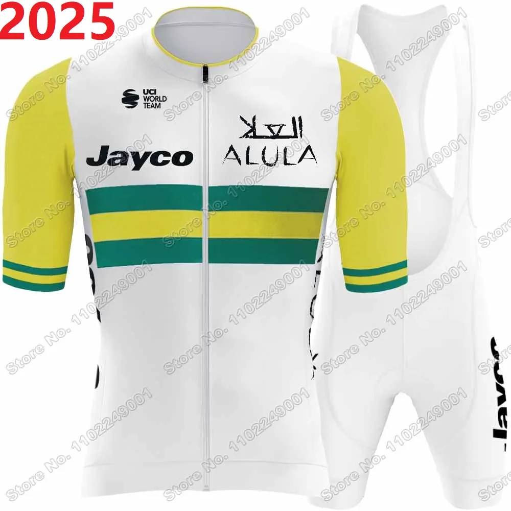 2025 Team Jayco Alula Cycling Jersey Set Summer Cycling Clothing Men's Short Sleeve Kit Road Bike Shirts Suit Bicycle Bib Shorts 3