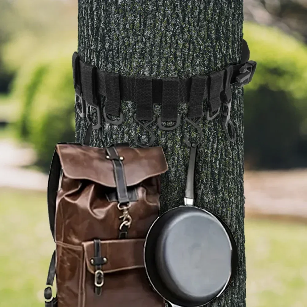 

Ремень Treestand, вешалка для снаряжения с крючками, держатель, многофункциональный крючок и петля для кемпинга, охоты, пешего туризма, лук/квивер/дерево