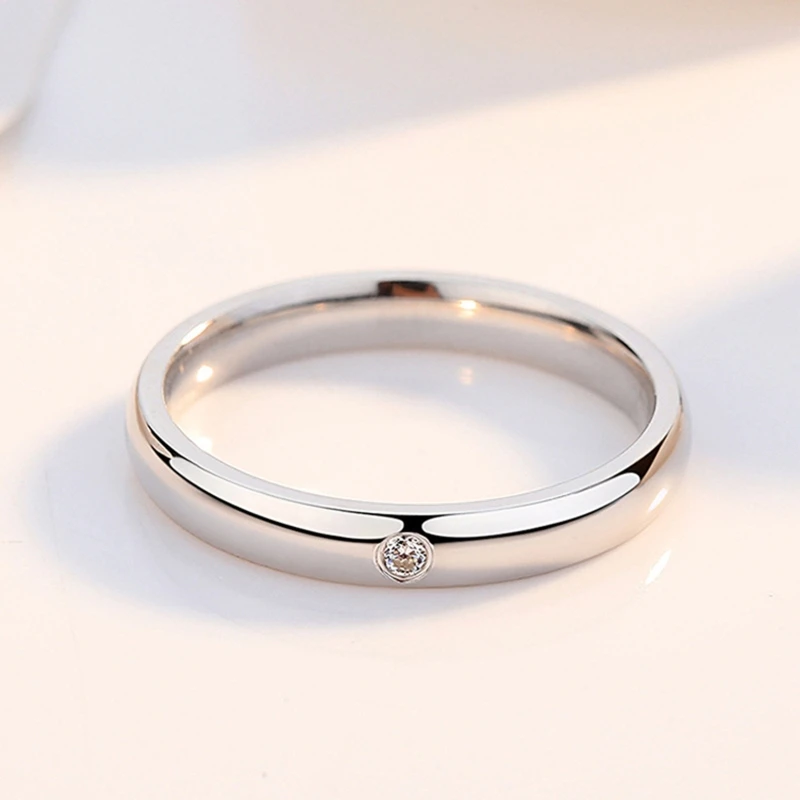 2Pieces Women Simple Joint Wedding Band Rings For Women Girls Personalised Engagement Ring Valentine's Day Gift US 8.5/7 3