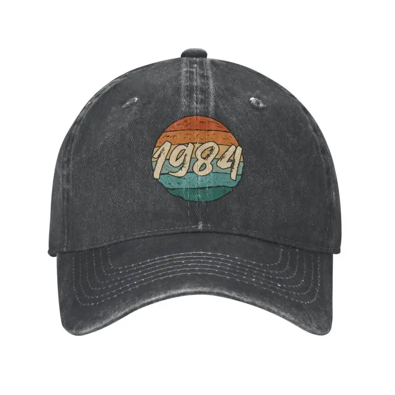 

Custom Cotton Made In 1984 Birthday Baseball Cap Outdoor Men Women's Adjustable Dad Hat Summer