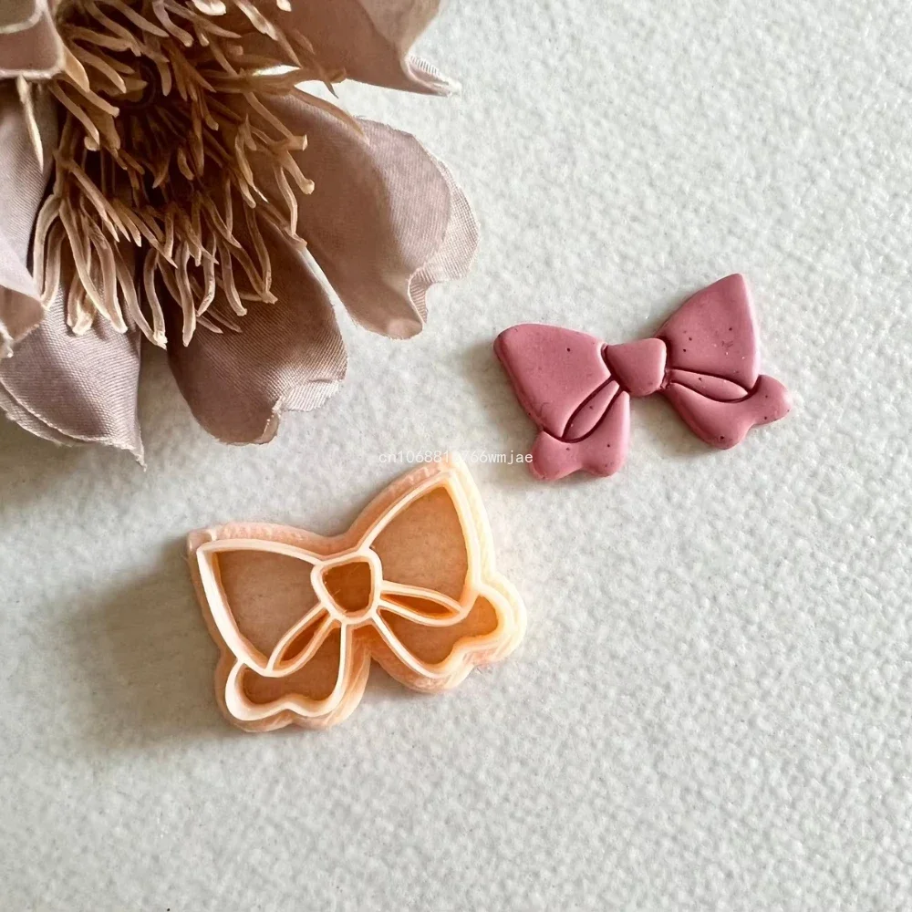 Bow Clay Cutters Valentine's Day Romantic Bowknot Polymer Clay Earring Moulds Dangle Pendant Jewelry Cutting Molds polymer clay cutter