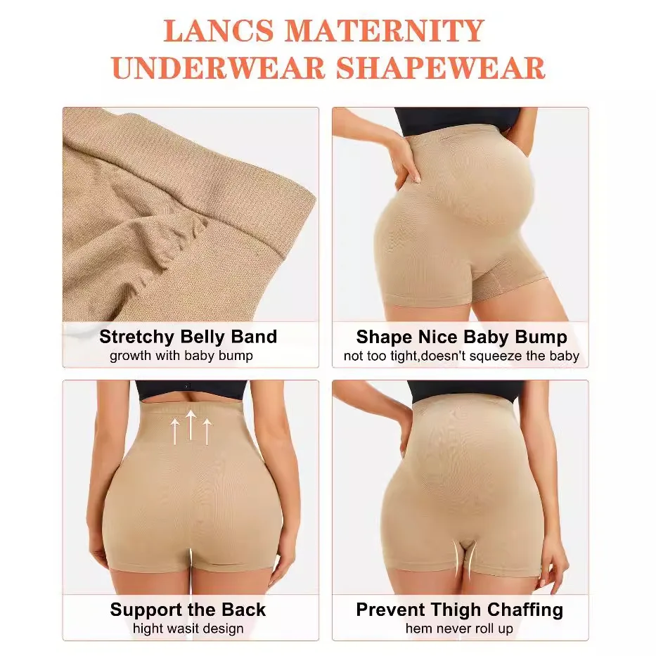 Body Shaping Pregnant Women's Pants High-end Elastic Waist TintingTinting Thigh Slim-fit Shaping Pregnant Women's Pants