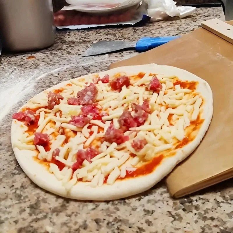 Sliding Pizza Peel Shovel Kitchen Baking Tool Foldable Wooden Handle Transfer Tray Multi functional Pizza Spatula Paddle