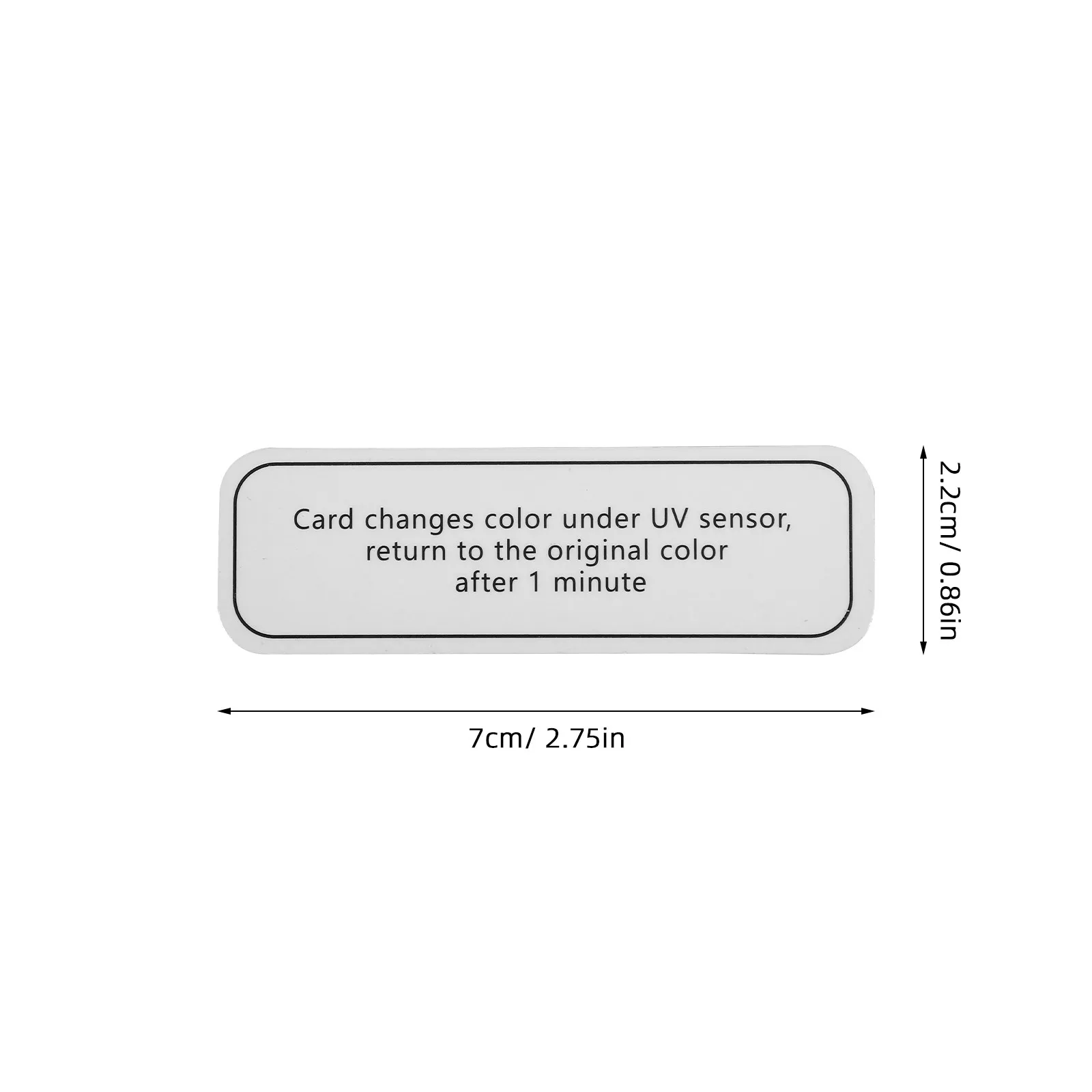 10Pcs Uv 테스트 카드 자외선 차단제 피부 야외 테스트를 위한 PVC 소재 Uv 강도 식별자