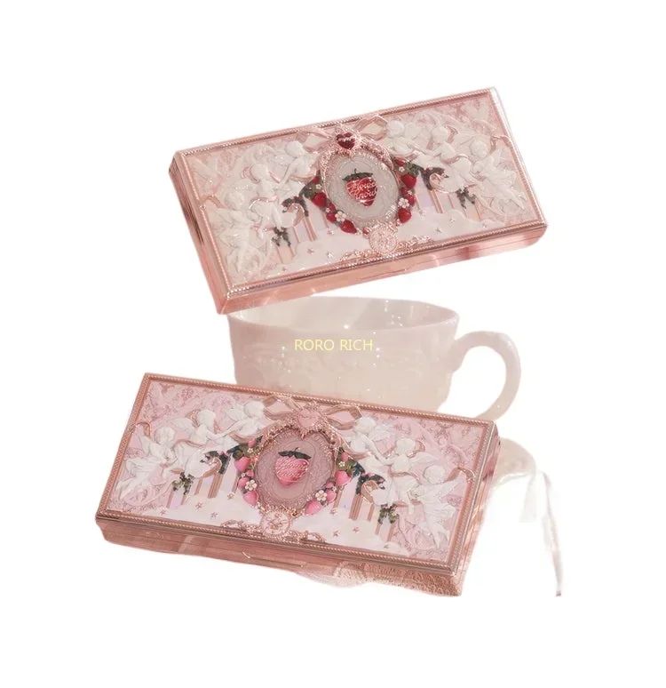 Flower knows Strawberry Cupid Collection Facial Complexion Palette Blush Eyeshadow Highlighter Face Bronzer Palette eye shadow eye shadow plate