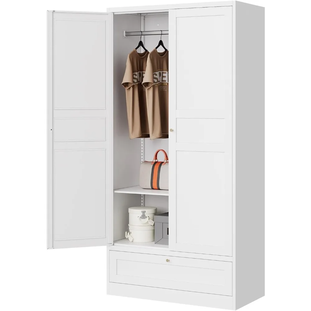 72" Metal Wardrobe Closet 2