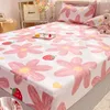 New Product 100% Cotton Printing Bed Mattress Set with Four Corners And Elastic Band Sheets 1pcs Home Textile Fitted Sheet 1