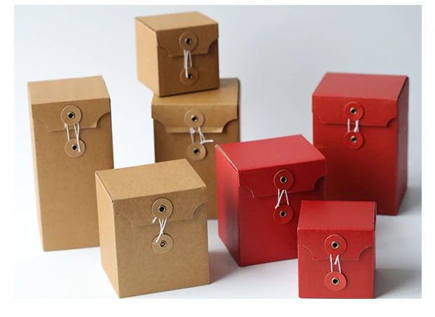 10pcs Red DIY Candle Gift Boxes, Empty Kraft Paper Packaging for Scented Candles, Weddi... - SKU CGB01043 - UGI Packaging