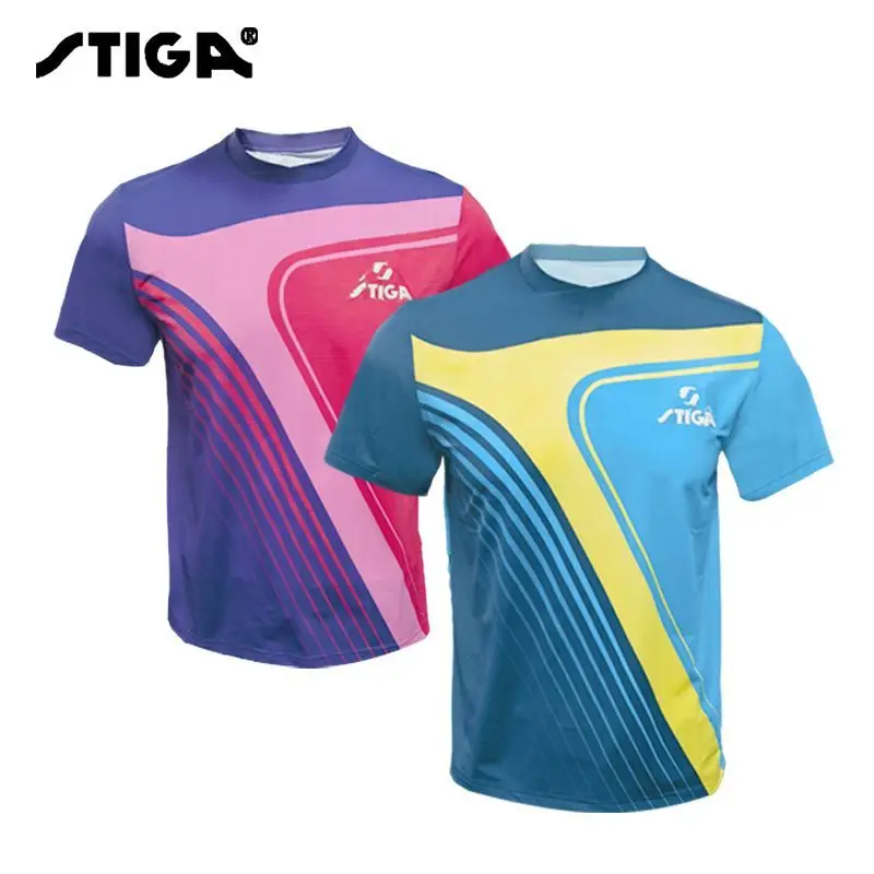 STIGA Table Tennis Sports Top CA-131A21 T-shirt Short Sleeve