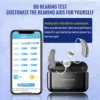 Bluetooth Hearing Aids for Seniors Rechargeable with Noice Cancelling Phone Control RIC Dual Microphone APP Hearing Test Music 2