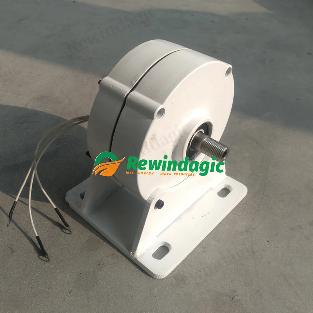 Low Noise 800W 3KW 12V 24V Single Phase DC Electric Motor Output 3Phase AC Permanent Magnet Generator With Motor Set DIY Home