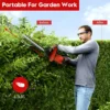 Cordless Hedge Trimmer 22 inch 21V 500W Hedge Trimmer with Dual Action Blade 3/5" Electric Cut Capacity for Bush Lawn Garden 1