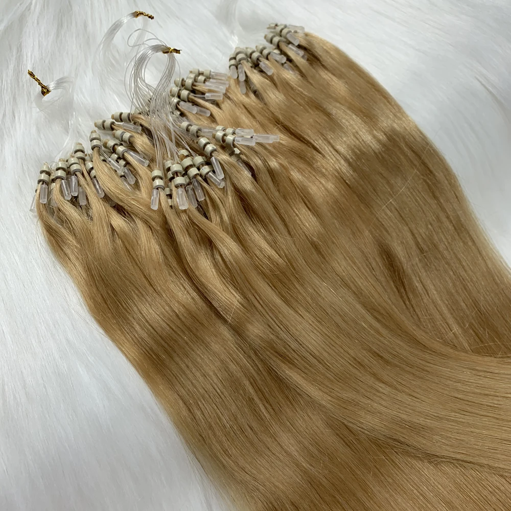 100% Remy Hair Human Hair Extensions Double Drawn Micro Loop 14"-24" human hair extensions