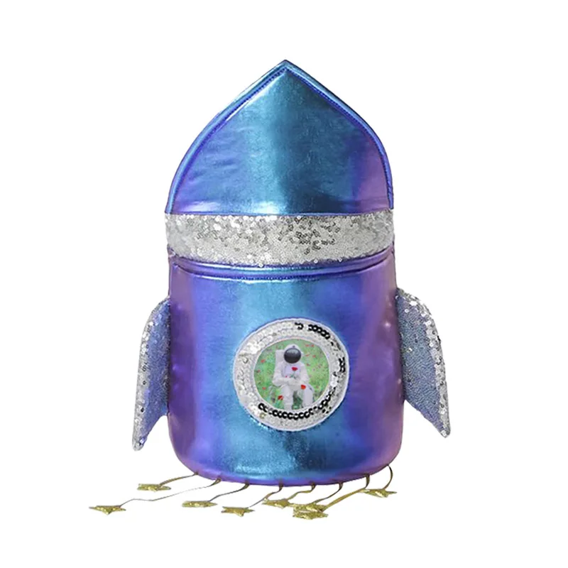 Toddler Robot Fancy Dress Cosplay Girls Kids Blue Astronaut Costume