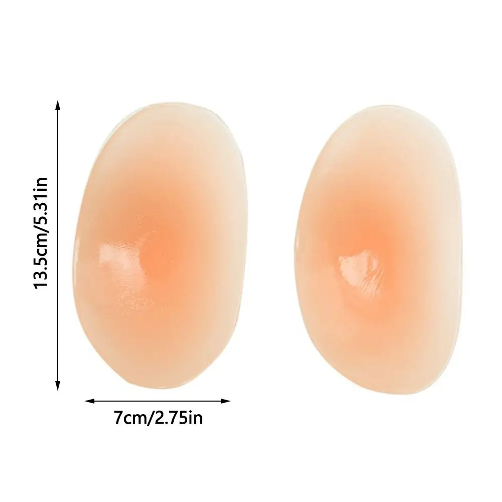Self Adhesive Silicone Shoulder Pad Reusable Breathable Traceless Anti-Slip Sponge Invisible Shoulder Pads Clothes Sewing Tools