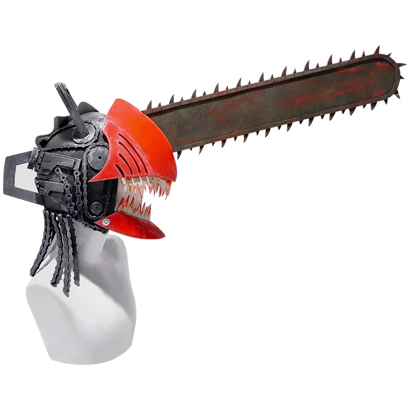 Masque Chainsaw Man Denji - Accessoire Cosplay Halloween | Réalisé En Latex, Design Tronçonneuse Réaliste