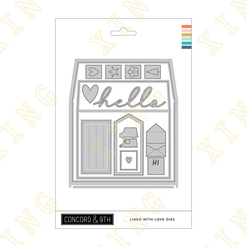 

Lined with Love Metal Cutting Die Scrapbook Embossed Paper Card Album Craft Template Cut Die Stencils New for 2023 Arrival