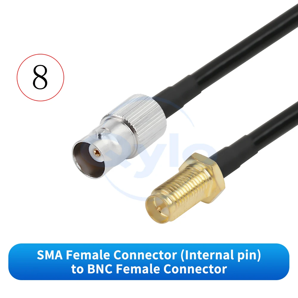 LMR240 BNC-Stecker/Buchse auf SMA-Stecker/Buchse, Verlängerungskabel, BNC-Adapterkabel für Router/AP-HF-Verlängerungskabel 50–4 (1 Stück) – Detail 10
