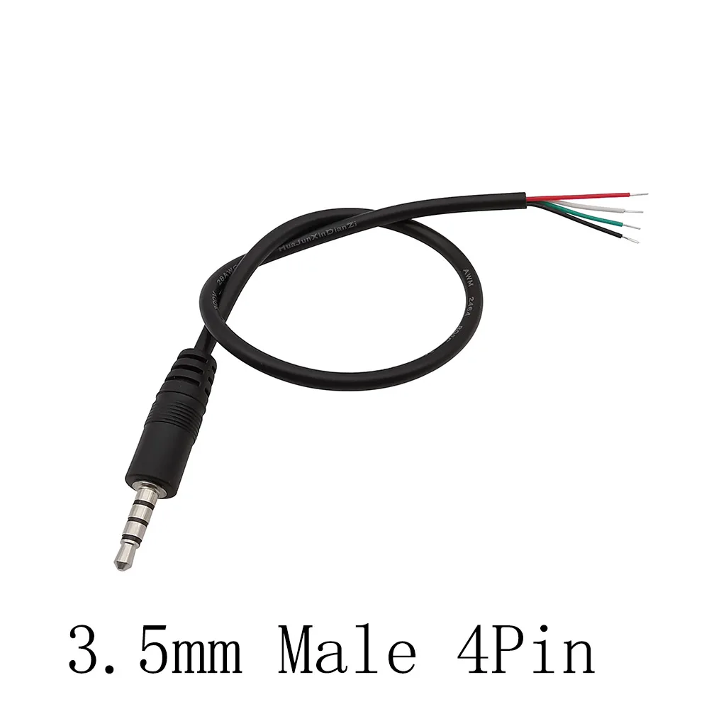 2,5mm 3,5mm 2Pole 3Pole 4Pole Mono Stereo Audio Kabel Männlich Weiblich Stecker Jack Kopfhörer Stecker verlängerung DIY Reparatur Kabel – Detail 5