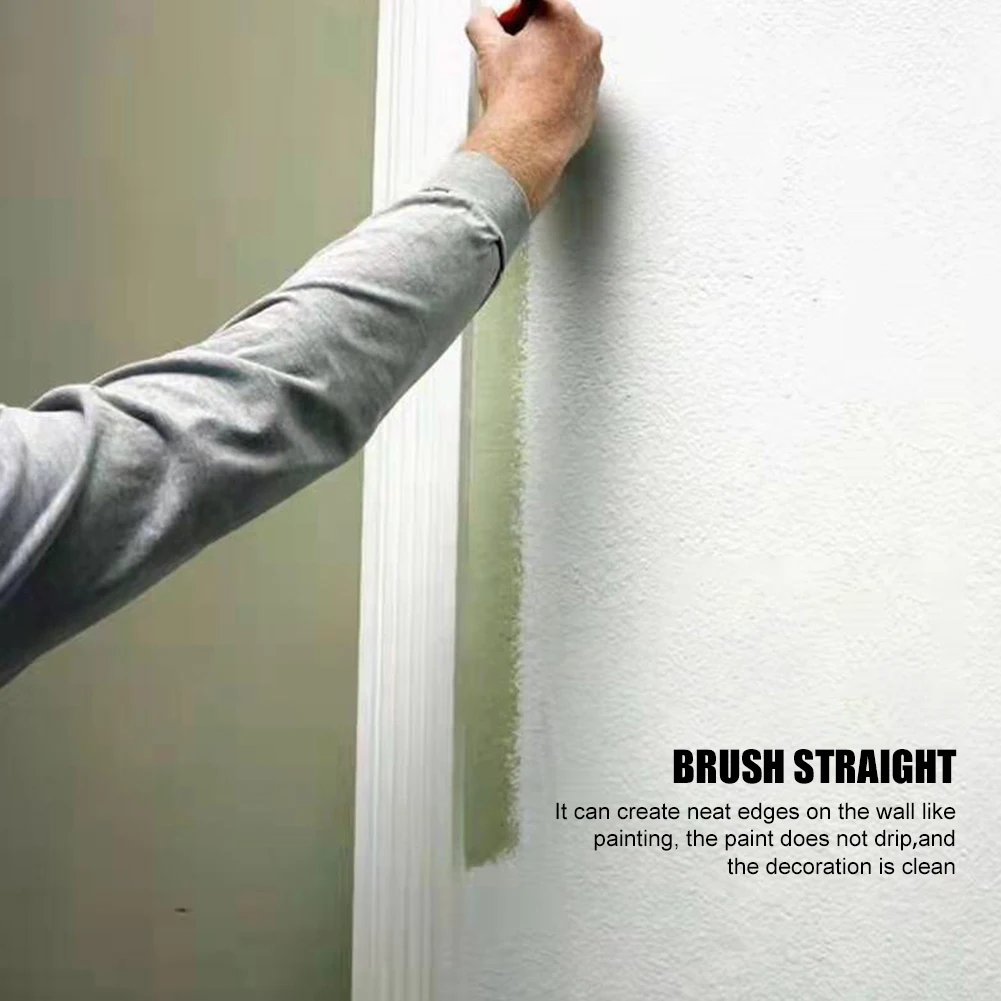 Edger Paint Brush Latex Paint Trimming Color Separator Clean Cut Painting Brush Wood Handle Tool for Frame Wall Edges Trim wall painting brush trimming paint brush