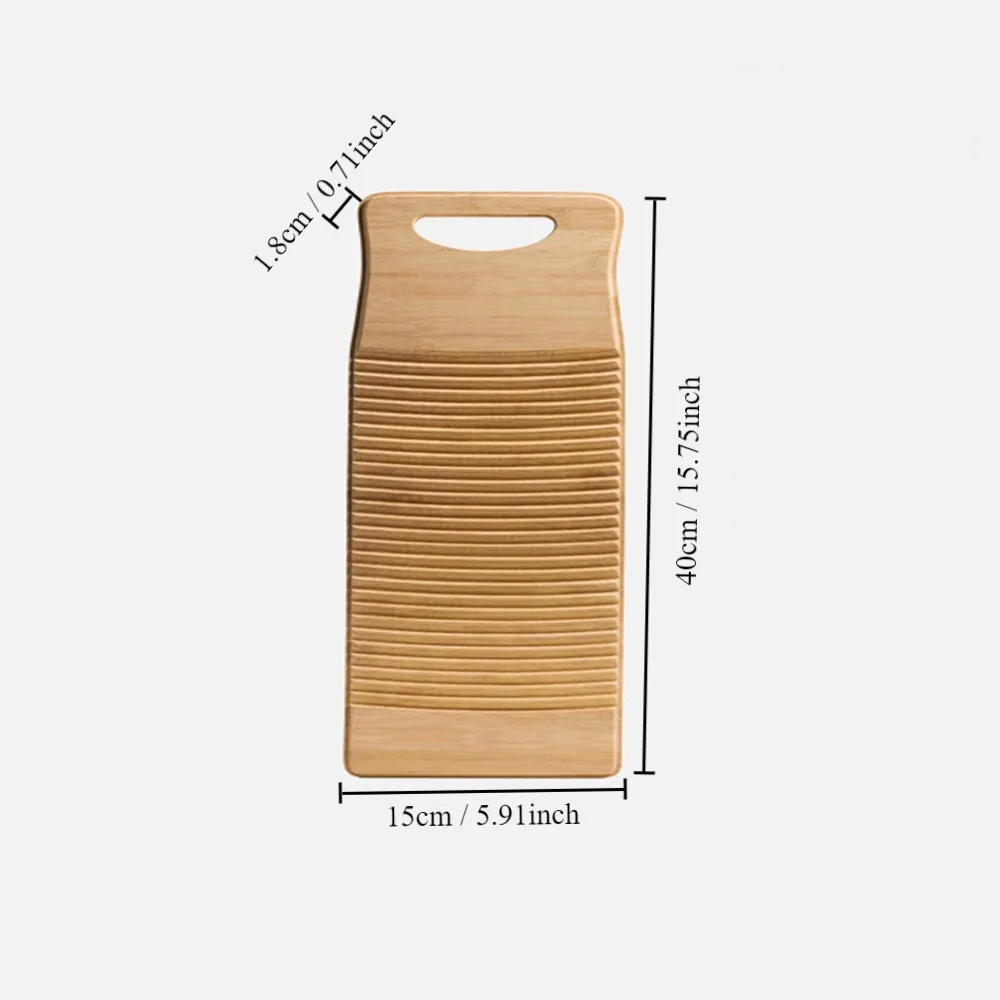 Anti-slip Wooden Washboard with Hanging Hole Easy to Storage Laundry Cleaning Board Easy to Use Scrub Board Laundry Room