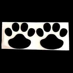 Paw Print 3D Animal Decal - Creative Car and Motorcycle Sticker (Black)