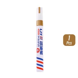 Colorful Permanent Paint Marker Set - 8 Waterproof Vibrant Colors (1 gold)
