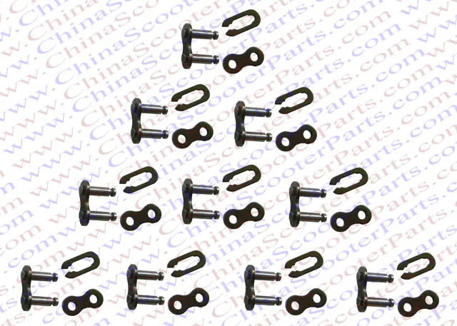 10PCS 25H Chain Master Link Mini Moto Pocket Dirt Pit ATV Quad Go Kart E Gas Scooter 47CC 49CC