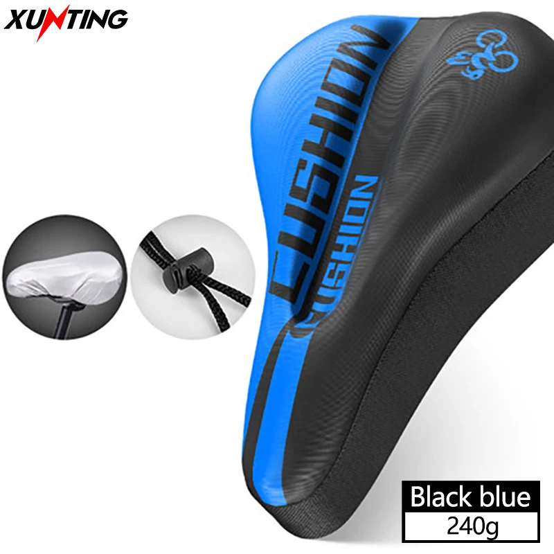 Xunting Silicone Bicycle Saddle Cover Breathable MTB Bike Seat Cushion Mat Silica gel Cycling Accessories | Спорт и развлечения