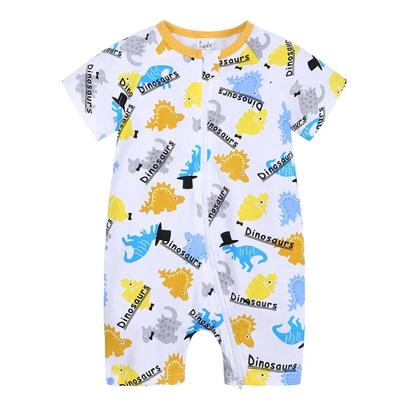 Newborn Unisex Clothes Short Sleeve Baby Rompers summer Infant Pajamas Cotton Soft Boys&Girls Jumpsuit Costume Body suit 2025 Cotton Jumpsuit Baby Romper Baby Boy Bodysuits