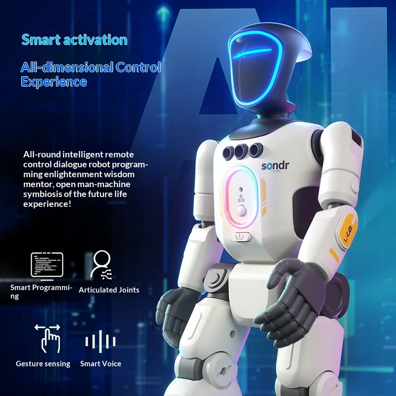 AI 로봇 제스처 제어 리모컨 프로그래밍 가능 춤추는 노래하는 음악 음성 인터랙티브 재미있는 장난감 어린이 선물