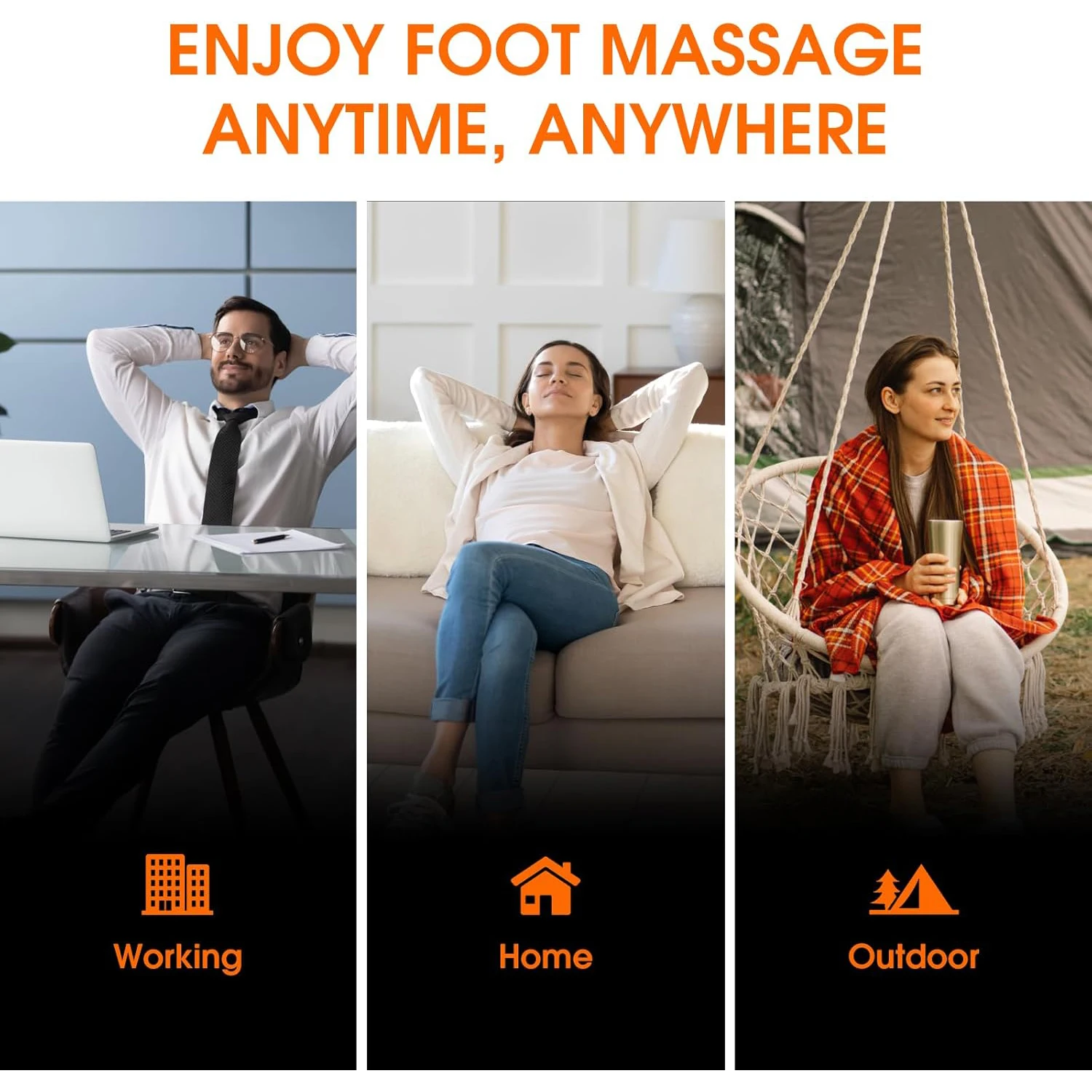 Hot Compression Foot Massager Electric Heating Therapy Shiatsu Kneading Roller Foot Leg Muscle Relax Promote Blood Circulation