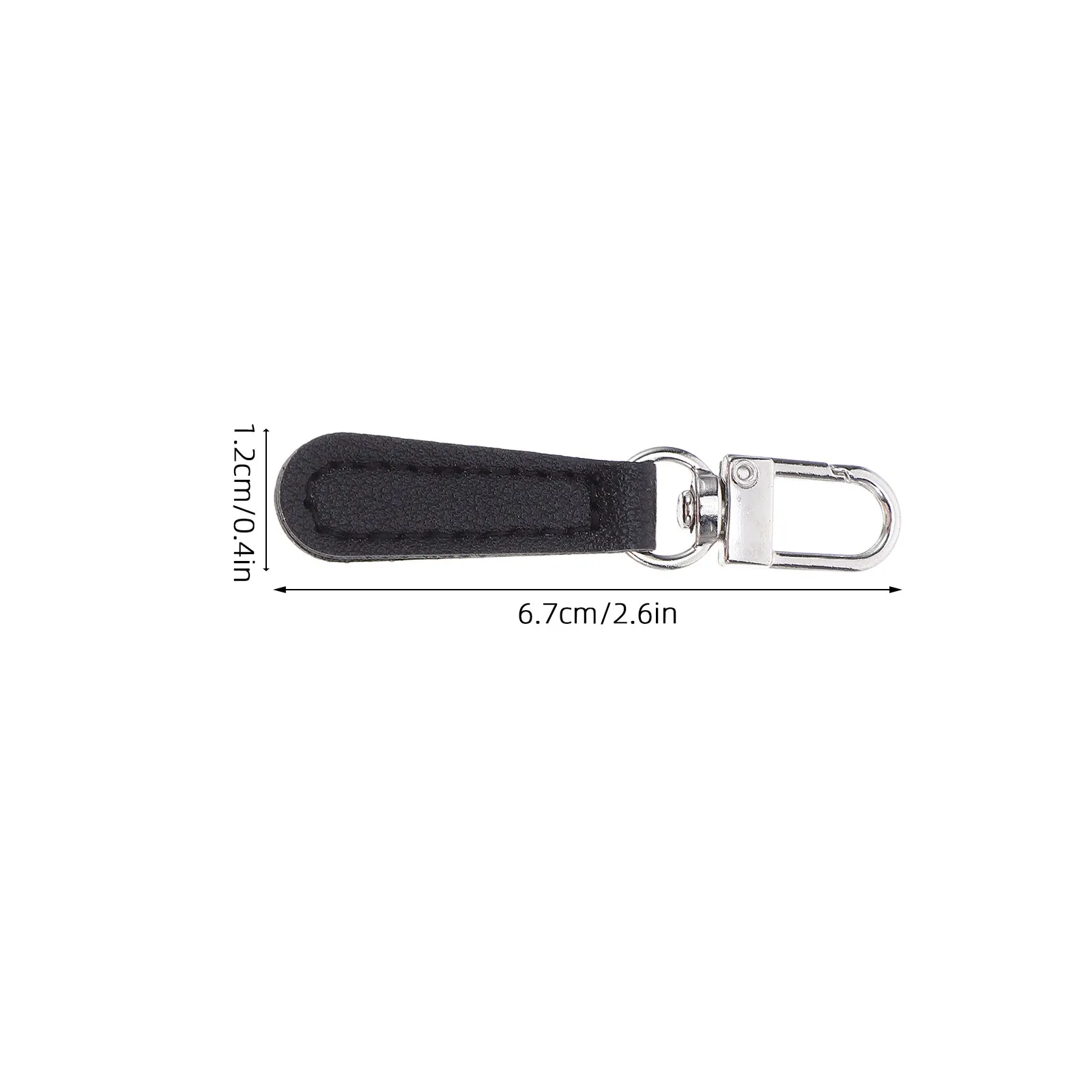 10Pcs 지퍼 풀 교체 부드러운 PU 분리형 지퍼 핸들 수리 키트 자켓 배낭 지갑 수하물 유니버설
